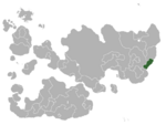 Map showing West Bombo in Internatia