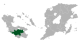 Map showing Laranjeirian Confederation