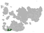 Map showing St Olaf in Internatia