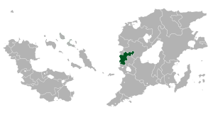 Location of Raingate (green)