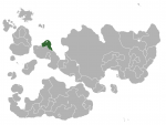 Map showing Irdminia in Internatia