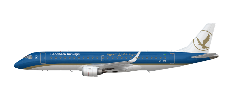 File:Gandhara Airways Embraer 190 (EP-HMF).png