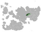 Map showing Evergreen Lands in Internatia