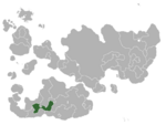 Map showing Pen Island in Internatia