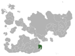 Map showing Marvelia in Internatia
