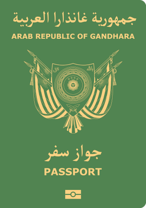 Gandhara passport.svg