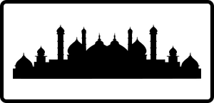 Gandhara traffic sign built-up area.svg