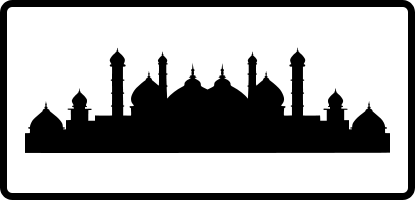 File:Gandhara traffic sign built-up area.svg