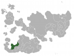 Map showing Yazminia in Internatia
