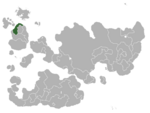Map showing Irlandia in Internatia