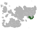 Map showing Oalia in Internatia