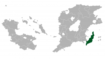 Location of Pinnipedia (green) in Outernatia.