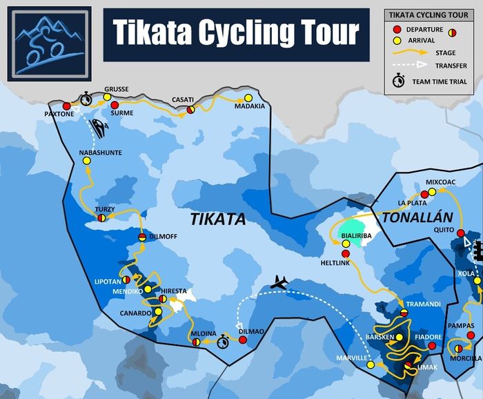 Route of Tikata Cycling Tour 01