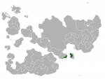 Map showing Kosma in Internatia